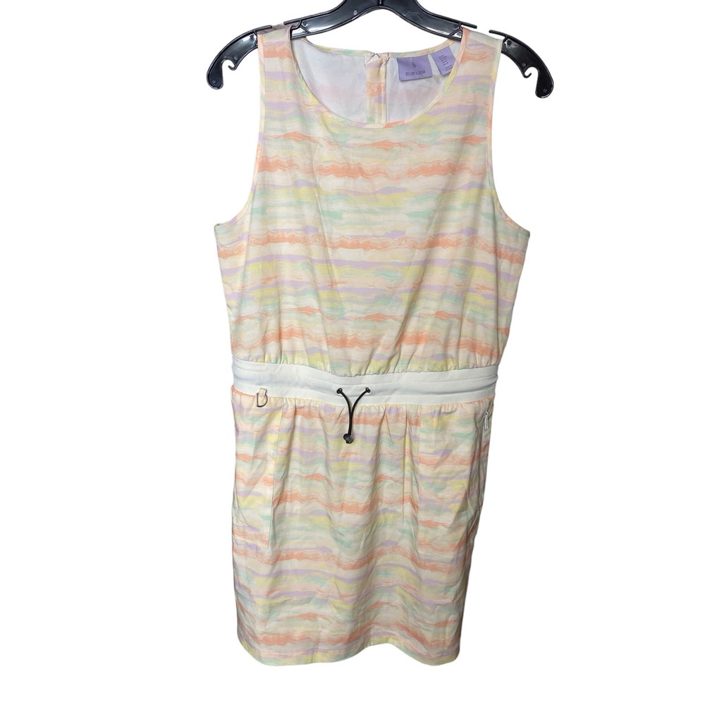 NWT Willow Blossom Dress MEDIUM Multicolor Elastic Waist Mini Sleeveless Easter